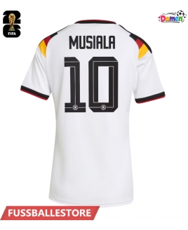Günstige Deutschland Jamal Musiala #10 Heimtrikot Damen WM 2026 Kurzarm